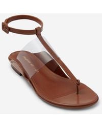 Tamara Mellon All Clear Flat Sandals - Brown