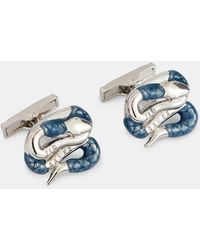 Ted Baker Gemelos De Serpiente Enroscada - Azul