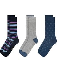 Ted Baker - 3 Pack Mixed Print Crew Socks - Lyst