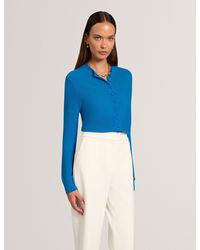 Ted Baker - Coradee Merino Wool Knitted Crewneck Cardigan - Lyst