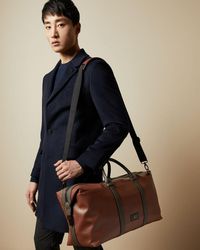 Ted Baker Textured Pu Holdall - Brown