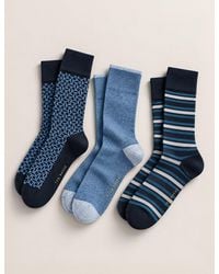 Ted Baker - 3 Pack Mixed Print Crew Socks - Lyst