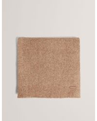 Ted Baker - Lidiies Ribbed Wool Blend Knitted Scarf - Lyst