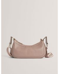 Ted Baker - Laarna Webbing Strap Leather Shoulder Bag - Lyst