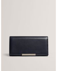 Ted Baker - Raaynia Bar Detail Large Bifold Leather Purse - Lyst