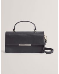 Ted Baker - Rhaae Bar Detail Leather Elongated Top Handle Bag - Lyst