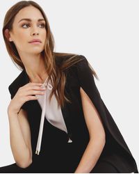 Ted Baker Maggy Ottoman Cape - Black