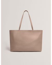 Ted Baker - Lenyya Pebbled Leather Wide Tote Bag - Lyst
