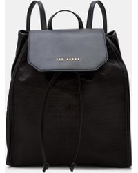 ted baker leather backpack women's