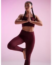 Ted Baker - Erin Scallop Trim Comfort Stretch Yoga Leggings - Lyst