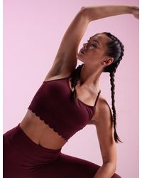 Ted Baker - Ella Scalloped Edge Comfort Yoga Sports Bra - Lyst