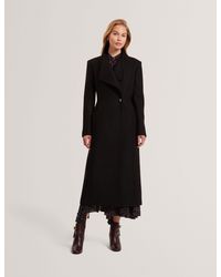 Ted Baker - Mindee Wool Rich Hourglass Longline Wrap Coat - Lyst