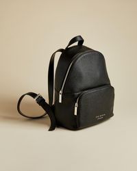 ted baker roziie leather backpack black