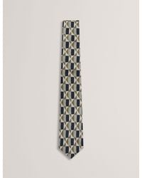 Ted Baker - Emile Geometric Print Silk Tie - Lyst