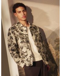Ted Baker - Mairis Shaded Floral Print Jacquard Overshirt - Lyst