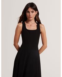 Ted Baker - Arlott Panelled Scoop Neck Sleeveless Midi Dress - Lyst