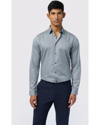 Ted Baker - Lobel Geo Tile Print Sateen Slim Fit Shirt - Lyst
