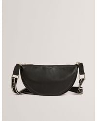 Ted Baker - Lorreen Webbing Strap Leather Sling Crossbody Bag - Lyst