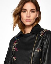 ted baker womens leather jacket