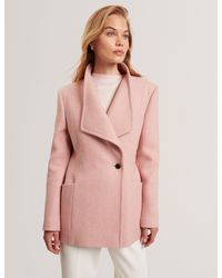 Ted Baker - Evigna Wool Rich Hourglass Short Wrap Coat - Lyst