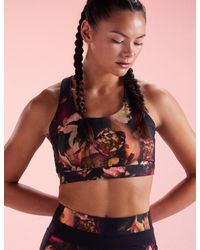 Ted Baker - Nici Floral Print Seamless Sports Bra - Lyst