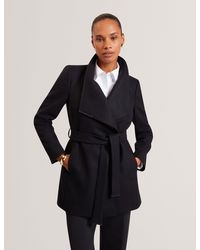 Ted Baker - Rosess Short Belted Wool Wrap Coat - Lyst
