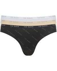Ted Baker - Mila 3-Pack Branded No-Show Bikini Briefs - Lyst