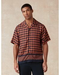 Ted Baker - Jirahu Tile Border Print Short Sleeve Shirt - Lyst