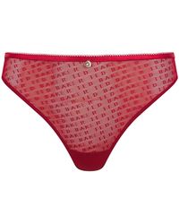 Ted Baker - Irene Sheer Branded Mesh Thong - Lyst
