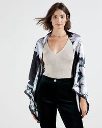 Ted Baker Clove Silk Cape Scarf - Black