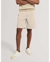 Ted Baker - Cialdas Waffle Texture Straight Leg Shorts - Lyst