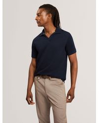 Ted Baker - Furman Short Sleeve Waffle Texture Polo Shirt - Lyst