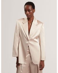 Ted Baker - Ambita Satin Hourglass Tailored Blazer - Lyst