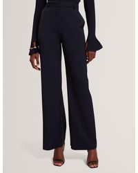 Ted Baker - Tailored Kick Flare Twill Trousers - Lyst