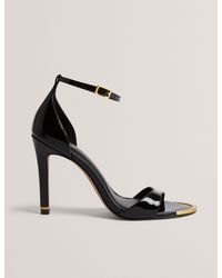 Ted Baker - Helliy Patent Leather Stiletto Heel Sandals - Lyst