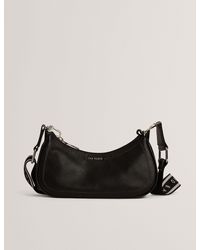 Ted Baker - Laarna Webbing Strap Leather Shoulder Bag - Lyst