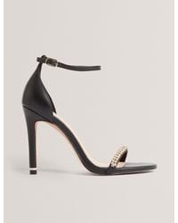 Ted Baker - Laiilah Crystal Strap Stiletto Heel Sandals - Lyst