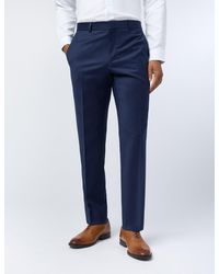 Ted Baker - Keatst Flannel Wool Rich Slim Suit Trousers - Lyst