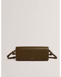 Ted Baker - Twyyla Leather Fold-Over Baguette Shoulder Bag - Lyst