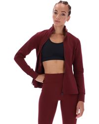 Ted Baker - Donna Peplum Shape Zip-Up Active Jacket - Lyst