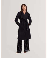 Ted Baker - Rose Mid Length Belted Wool Wrap Coat - Lyst