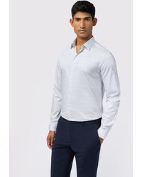 Ted Baker - Blume Muted Floral Print Stretch Cotton Shirt - Lyst