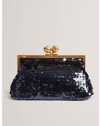 Ted Baker - Sequinz Sequin Rose Clasp Clutch Bag - Lyst
