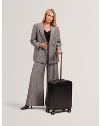 Ted Baker - Icon-Blkc Croc Texture 4-Wheel Hard Suitcase - Lyst
