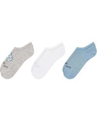 Ted Baker - 3 Pack Flower Print Liner Trainer Socks - Lyst