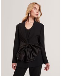 Ted Baker - Xeni Satin Bow Sash Tailored Blazer - Lyst