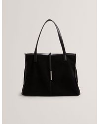 Ted Baker - Sorraya Suede Leather Slouchy Large Tote Bag - Lyst