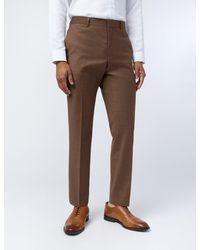 Ted Baker - Eliott Flannel Wool Rich Slim Suit Trousers - Lyst