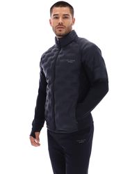 Ted Baker - Nathan Padded Hybrid Zip-Up Running Jacket - Lyst