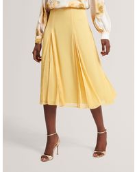 Ted Baker - Renela Pleated Midi Skirt - Lyst